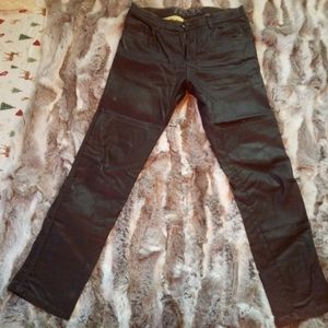 Waxed Denim Riding Pants